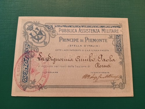 Tessera pubblica assistenza - pubblica,