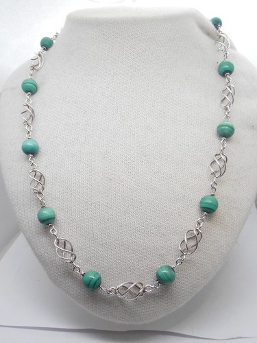 Collana malachite naturale - collana,