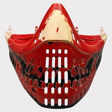 Maschera paintball teschio prototipo rosso Empire EFlex - prototipo dipinto - RARA ROSSA!