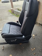 Sedile Passeggero Audi A6 C8 S-Line - Pelle Nero con Trapuntatura a Rombi Rosso