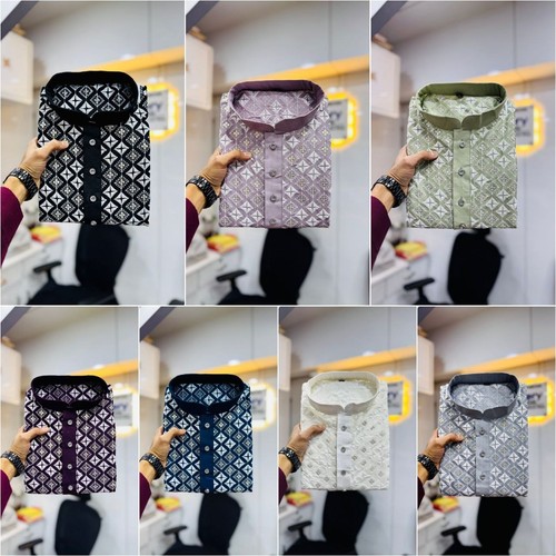 Uomo kurta morbida seta set - morbida,