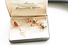 Bracciale Anson triangolo massonico vintage, scatola originale, mai usato