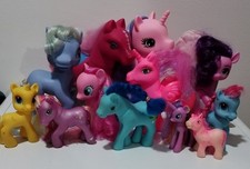 Lotto 12 Mio Mini Pony Grandi. Serie diverse Moderni e Vintage. My Little Pony 