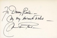 Marisa Pavan - Biglietto firmato