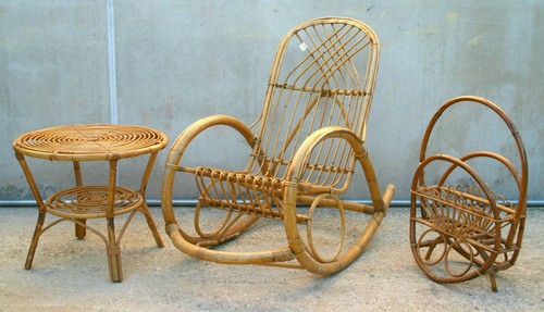 Sedia dondolo tavolino - sedia,
