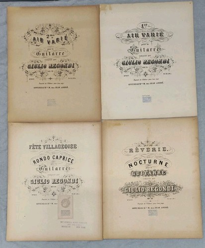 Raro giulio regondi set - regondi, op.