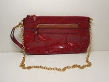 Borsa Donna Pelle Rossa Vernice Tracolla Made in Italy