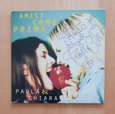 Cd Single Card Sleeve PAOLA e CHIARA Amici come prima 1997 PROMO AUTOGRAFATO.