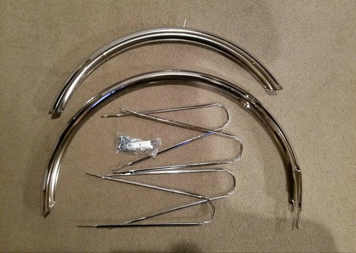 Set parafango cromato - parafango, 26"