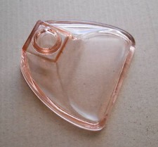 SCRITTURA_OGGETTI DA SCRIVANIA_DECORATIVO CALAMAIO_VETRO ROSA_DESIGN_D'EPOCA