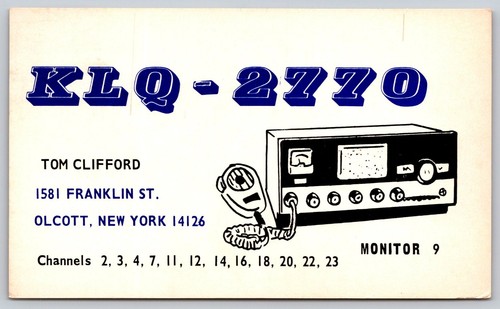 1966 radio qsl - radio, cartolina