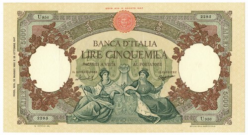 5000 lire capranesi - 5000,