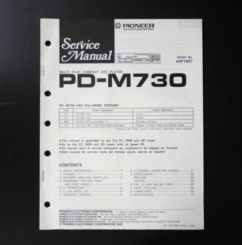 Manuale servizio lettore - manuale, di