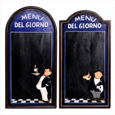 Lavagna legno menu del giorno - lavagna,
