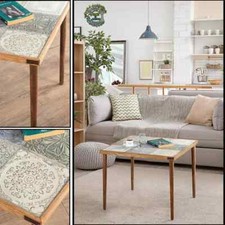 Unique Coffee Table | Wood & Stone Unique Side Table | Reclaimed Vintage Rustic