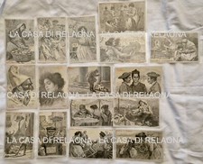 16 CARTOLINA SERIE COMPLETA CASCELLA NAPOLI - ANNO 1906 - fp Non Viaggiate