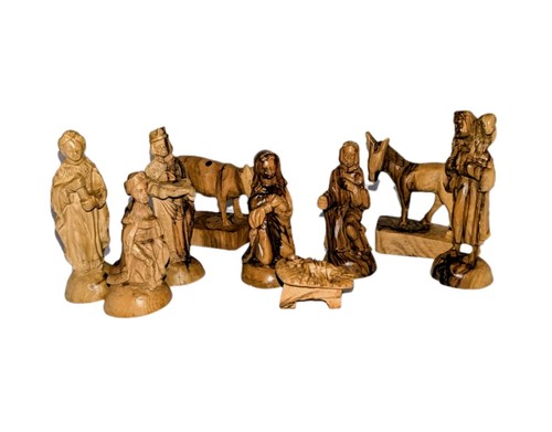 Set natività vintage legno - natività,