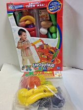 CARRELLO SUPERMARKET TROLLEY SHOPPING con ACCESSORI FRUTTA ETC