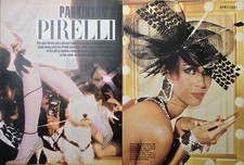 Calendario Parkinson Pitelli 1985 Spotlight pneumatico battistrada cappello stampa vintage pubblicità 1984