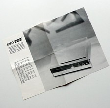 FONO JET MANGIADISCHI GIRADISCHI ANNI '70 DEPLIANT PIEGHEVOLE BROCHURE L4112S58