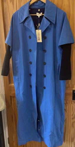 Cappotto lungo donna kenzo - donna, blu