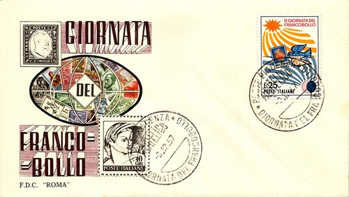 Storia postale fdc roma - postale,