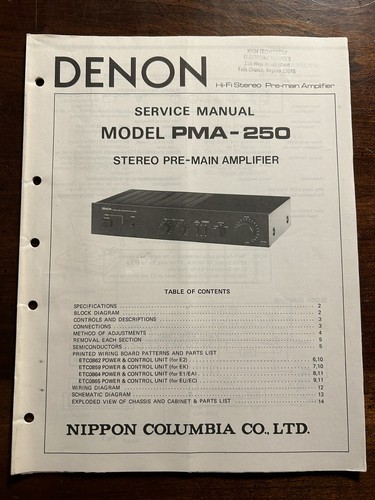 Denon model pma - denon,