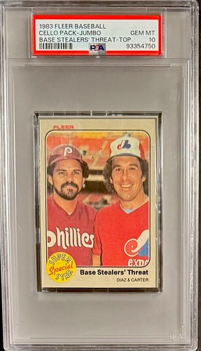 Gem mint 1983 fleer jumbo - gem,