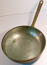 PADELLA IN RAME-INTERNO STAGNATO-VINTAGE-PAIOLO-CASSERUOLA-TEGAME-PADELLINO-USAT