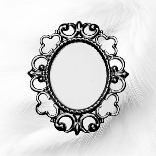 10 base ovale argento - ovale,