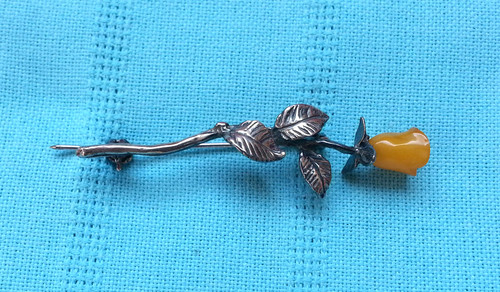Spilla antica argento 925 - in,