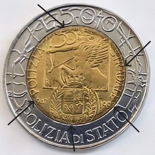 500 lire 1997 polizia - polizia, di