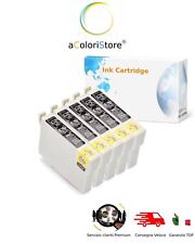 5   Cartucce Nere per Epson Stylus Photo 1400 1500W P50 PX 650 660 700 710 720