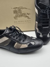 Burberry Sneakers In Pelle Nera