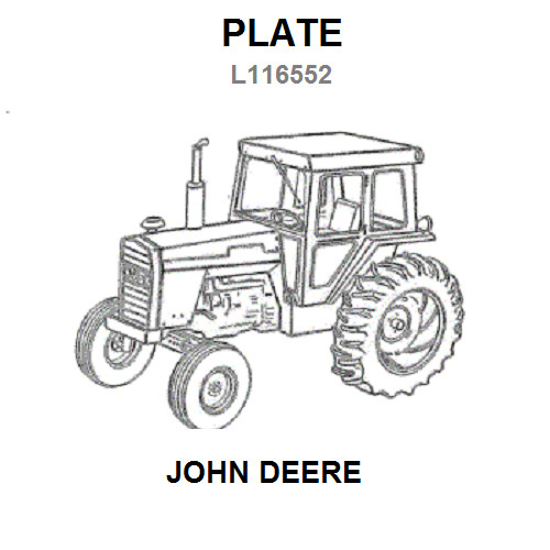 Piatto john deere numero di - deere,