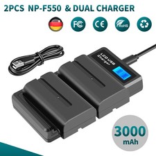 2XNP-F970 NP-F570 batteria +