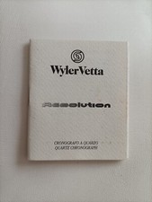 WYLER VETTA Resolutio libretto