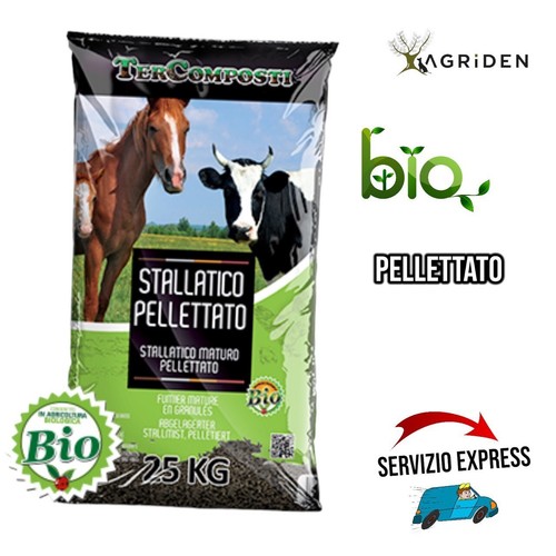 Concime bio stallatico pellet - concime,