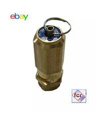 VALVOLA DI SICUREZZA 1/2" 11 BAR PER COMPRESSORE CERTIFICATA ANELLO SCARICO MAN.