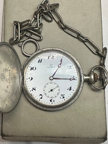 Antique omega 800 solid - solid, silver