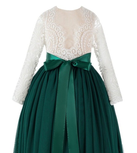 Abito bambina fiori - , pizzo