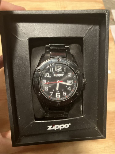 Orologio zippo black - black, pvd