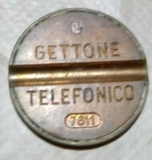 Gettone telefonico con segno - con,
