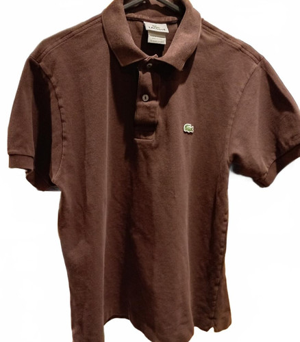 Polo lacoste marrone - marrone, in