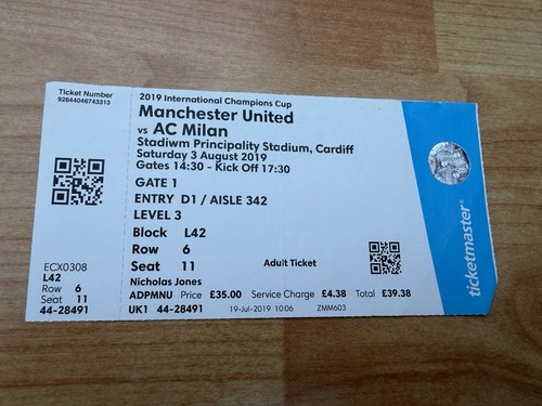 Biglietto icc 2019 milan - icc,