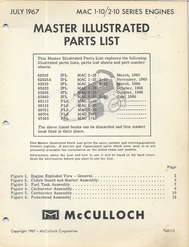 Motosega mcculloch mac - motosega, 1-10