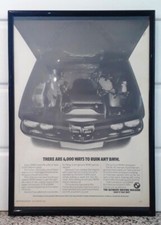 Framed original Classic Car Ad