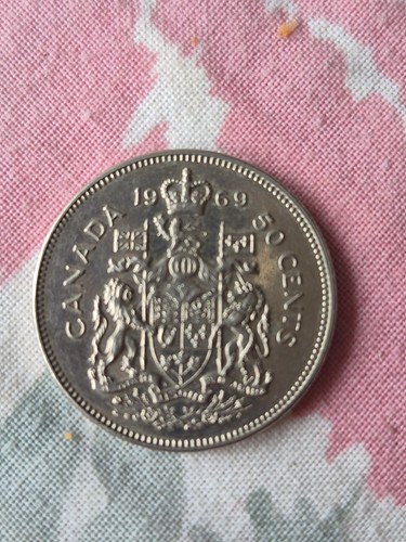 1969 canada half dollar nice - 1969,