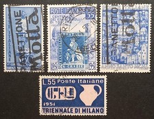 Lotto n.4 francobolli da 55
