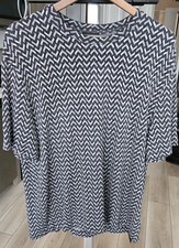 T-shirt Giorgio Armani - Viscosa grigia blu, fantasia, taglia 48